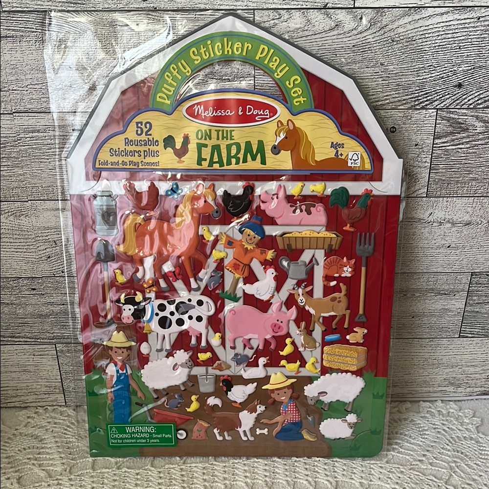 Melissa & Doug Puffy Sticker Play Set - On the Farm